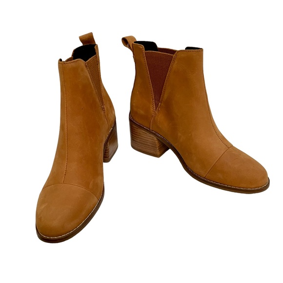 Toms Shoes - TOMS Tan Suede Esme Pull-on Chelsea ankle booties Size 6